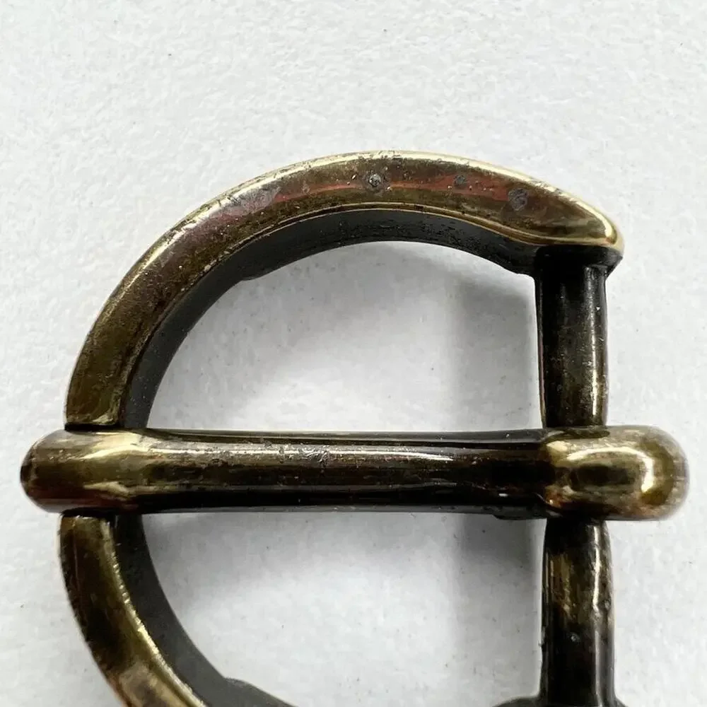Bronze Tone Small Rounded Basic Simple Belt Buckle